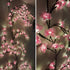 Zyxva 4FT 48 8 Cherry Blossom Vine Lights with Remote, LED Pink Flower Willow Vine Lights for Bedroom Wall Decor, Fairy