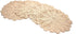 Phantomon 7 Inch Doilies - Handmade Round Crochet Cotton Lace Placemats, Pack of 4 (Beige)