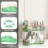2 Countertop, Tier Corner Bathroom Organizer Vanity Makeup Organizer with Brush Holder, Space-Saving Skincare Storage