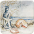 Certified International Coastal Landscape 6" Canape Plates, Assorted Designs, Multicolor, Set of 4