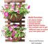 60cm (23.6") ShopLaLa Wall Planter - Wooden Hanging Planter for Indoor Plants, Plant Stand, Air Plant Succulent Holder