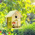 NESTO Wooden DIY Bird House Kit for Adults to Build, Outdoor Woodworking Crafts Freestyle Painting, Hanging Birdhouse