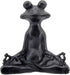 Bellaa 23101 Frog Statue - Meditation Lotus Pose Yoga Zen Buddha Outdoor Garden Decor, 6 Inch
