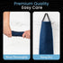 Japanese Exfoliating Washcloth for Back & Body - Charcoal & Silver Ion Exfoliating Towel with Handles - Two-Sided