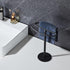 Matte Black Hand Towel Holder Stand, Free-Standing SUS304 Stainless Steel Towel Bar Rack for Bathroom or Kitchen