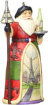 Jim Shore Heartwood Creek French Santa Hanging Ornament - 4.25”, Christmas