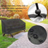 Hoypeyfiy Waterproof Oxford Fabric Patio Bench Cover - Black, Fits Standard Benches
