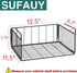 SUFAUY 2-Pack Steel Under Cabinet Shelf Basket Organizer, Metal Wire Rack Hanging Storage Baskets for Kitchen Pantry,