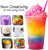 Elite Gourmet ESI1021 Snow Cone & Shaved Ice Maker, Refreshing Slushies, Margaritas, and Boba Drinks, White