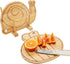 Small Bamboo Cutting Board Set, Mini Fruit Wood Chopping Board, Snail & Bee Shape Cheese Board
