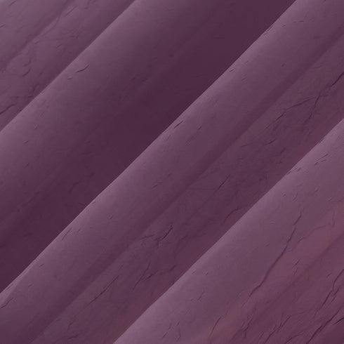 No. 918 Erica Crushed Sheer Voile Rod Pocket Curtain Panel, 51" x 84", Purple