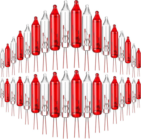 Mudder 60 Count 2.5v Christmas Lights Mini Incandescent Wire String Lights Replacement