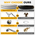 4FT Premium Steam Dryer Hose Installation Kit - 4 Ft 90 Degree Elbow Stainless Steel Hose, Inlet Adapter Hose, Y