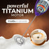 Zulay Kitchen Powerful Milk Frother Wand, Mini Handheld Stainless Steel Drink Mixer for Coffee