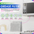 Microwave Filter Replacement 9" x 7.72" Fits WB6X486 GE Microwave Filter, Aluminum Mesh Screen Grease Filter