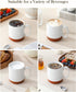 16oz Set 4, MALACASA Ceramic Coffee Mugs of Stackable Coffee Cups with Straight-Sided Design, Mugs for Coffee, Latte