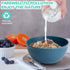 Unbreakable Cereal Bowls 24 oz, Plastic Bowls Reusable Light Weight Bowl, Set of 6, Large Lightweight Bowls Made of Wheat Straw Fiber Ideal for Salad, Soup, Ramen, Noodles, Oatmeal by LIANGKEN
