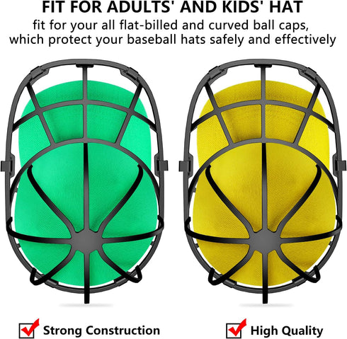 Coopache 4 Pack Hat Washer for Baseball Caps, Washing Machine Hat Cleaner Holder Protector for Dishwasher