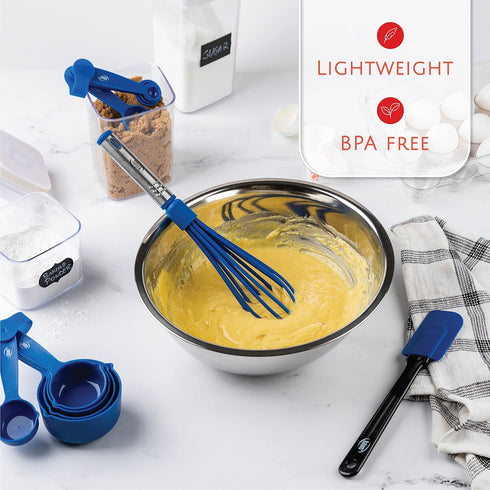 Kitchen Utensils Set, 24 Pcs Cooking Utensil Set with Nonstick and Heat Resistant Gadgets, Pots and Pans Essentials