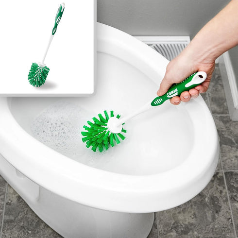 2 Pack Set, Libman Designer Bowl Brush and Caddy - - Toilet Brush and Holder Non-Scratch, Bathroom Brush, Hygenic Caddy