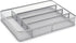 TQVAI Silverware Organizer, 5 Slots Non-Slip Mesh Kitchen Drawer Organizer, Metal Cutlery Holder
