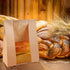 50 Packaging Giving14 8.3 3.3 Pcs Bread Bags with Window Bread Bags for Homemade Bread Sourdough with Metal Tin Strip