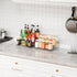 Yieach 3 10.3L 9.4W Tier Clear Acrylic Spice Rack Organizer for Cabinet and Pantry Shelf - x Tiered Spice Rack
