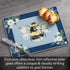 CounterArt Beautiful Bee 3mm Heat Tolerant Tempered Glass Cutting Board 10” x 8” Manufactured in the USA Heat Tolerant Dishwasher Safe