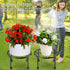 3 Packs Garden Gifts Plant Lovers Gifts Black Metal Plant Stand with Anti-Slip Base Rustproof Heavy Duty Decorative