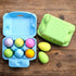LayHyand Dozen 24 Pack, 6 Count 24 Half Egg Cartons Colorful Blank Natural Pulp Egg Holder for Chicken Eggs Reusable