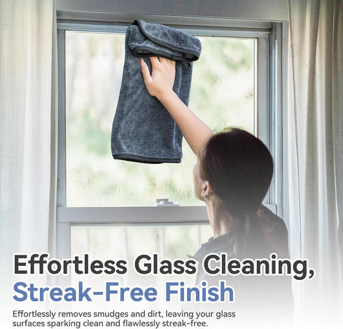 CHENLUKJ 3pcs Must-Have!15.7x23.6in Shiny Cleaning Wipes Shower Cleaning Cloths- Super Absorbent Microfiber Bath Towels