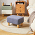 15.74" D11.41" W9.84" UHBD030BU YMYNY Ottoman, Modern Footrest with Soft Padded Seat, Foot Stool with Wood Legs, Small