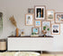 8x10 5x7/6x8, Picture Frame with Mat for USA-Sourced Natural Walnut Wood Handcrafted Rounded Corner with Real Glass