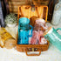 Set 4, 24oz ANOTION Colored Glass Cups with Handle of Glass Cups with Lids and Straws Travel Coffee Mug Bamboo Mason