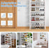 6 Closet,Hallway,Entryway,Small 18"x11"x34" Haddockway Small Tier Bamboo Shoe Rack Storage Organizer,Multifunctional