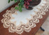 Gold European Lace, Antique Jacquard Fabric, Table Runner, Dresser Scarf (16Wx44L)