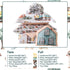 Sets 6 Set Country Set, Mooreeke Kids Twin Comforter for Boys Pieces Train Bedding for Teens Microfiber Train Town Kids
