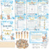 Funnymoom 426 Pcs Blue Theme Bear Baby Shower Decorations Games Set-8 Games Includes
