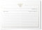 50 Gold Foil Bee Recipe Cards from Dashleigh, Double-Sided, 4x6 inches for Cooking and Baking