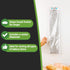 Restaurantware 28 Inch x 6 Inch Bread Bags, 250 Micro Perforated Clear Plastic Baguette Bags with Wicket Dispenser