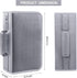 CD/DVD Case Holder, 128 Capacity Media Wallet, Storage Organizer for CD VCD Booklet (Silver)