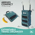 Pack Gear Hanging Carry-On Organizer - Standard Hanging Luggage Organizer Fits Any Carry On - Green, S