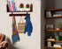 Selling at a Loss Promotion,Wooden Shelf with Hooks - Multipurpose Organizer for Kitchen, Books, Kitchen Shelf - Wall