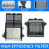 Brush Rollers and Filters Replacement for Tineco iFLOOR 5 Breeze Complete Vacuum Cleaner, 2 Brush Rollers + 2 Filters