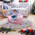 2-in-1 Lamerge Toddler Couch,Glow in The Dark Baby Floor Bed,Foldable Toddler Chair Kids Sofa for playroom,Convertible