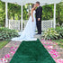 Emerald Green Wedding Aisle Runner 2FTx15FT Luxury Velvet Fabric Carpet for Party Bridal Ceremony Event Decorations