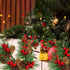 QLINLEAF 12 Christmas Red Berry Stem Floral Pine Cone Artificial Branch Evergreen Decoration - Pieces for DIY Holiday