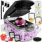 Fullstar Vegetable Chopper, Food Chopper, Onion Chopper, Vegetable Slicer & Spiralizer, 4 in 1 Kitchen Gadgets - Clear