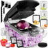 Fullstar Vegetable Chopper, Food Chopper, Onion Chopper, Vegetable Slicer & Spiralizer, 4 in 1 Kitchen Gadgets - Clear