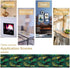 13x36 inches Peacock Table Runner Green Feathers Pattern Table Runner Table Cloth Decoration Dresser Garden Farmhouse